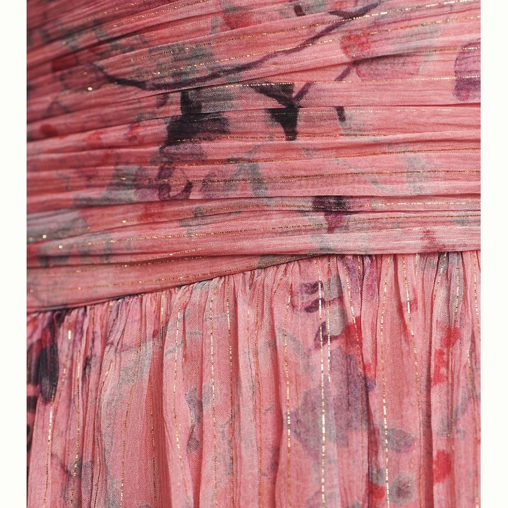 Anthropologie Pink One Shoulder Dress